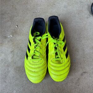 adidas Neon Yellow and Black Athletic Shoes